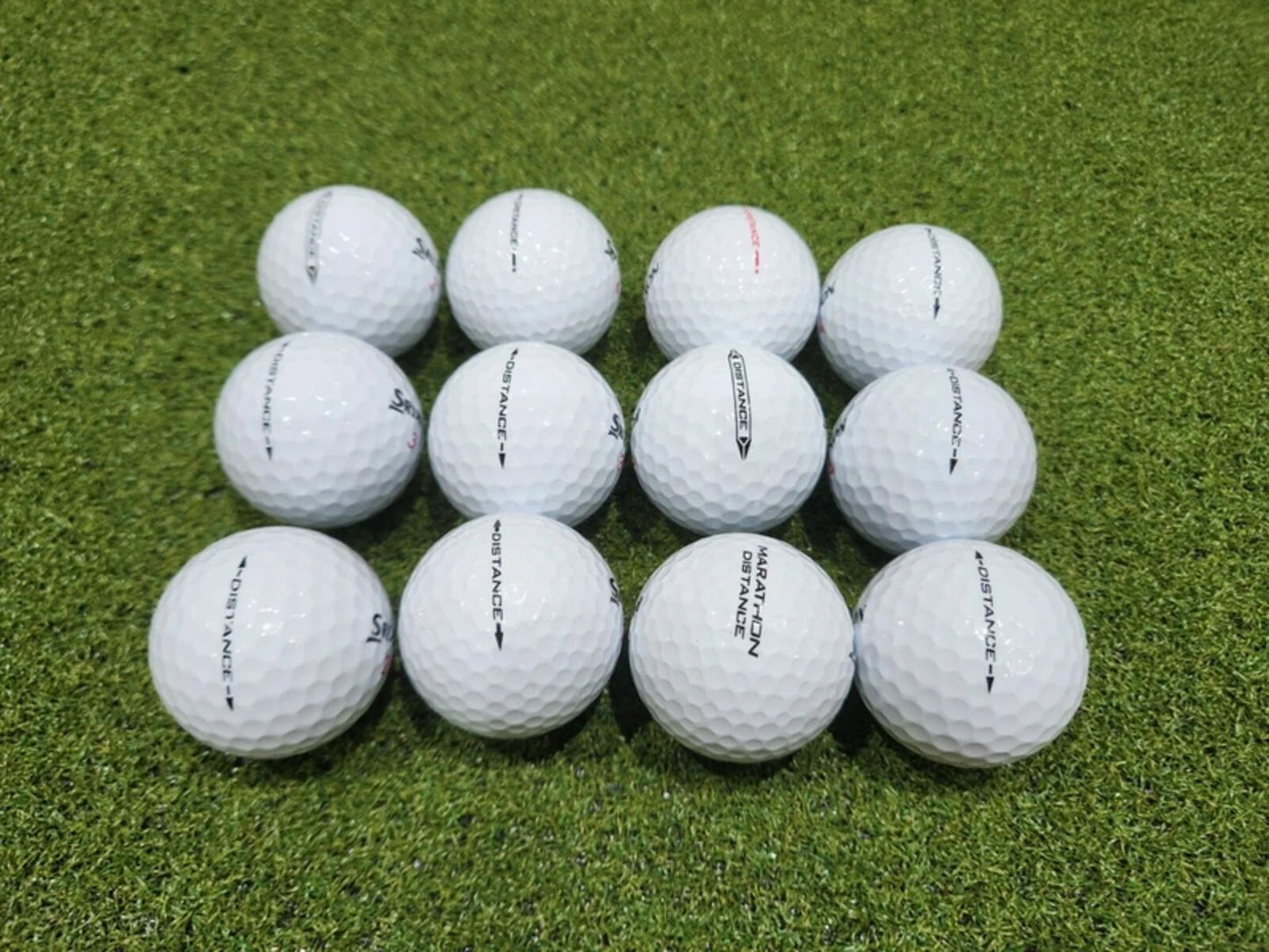 12 x Srixon Distance Pearl Grade 2nd Chance Golf Balls - White - Great Value