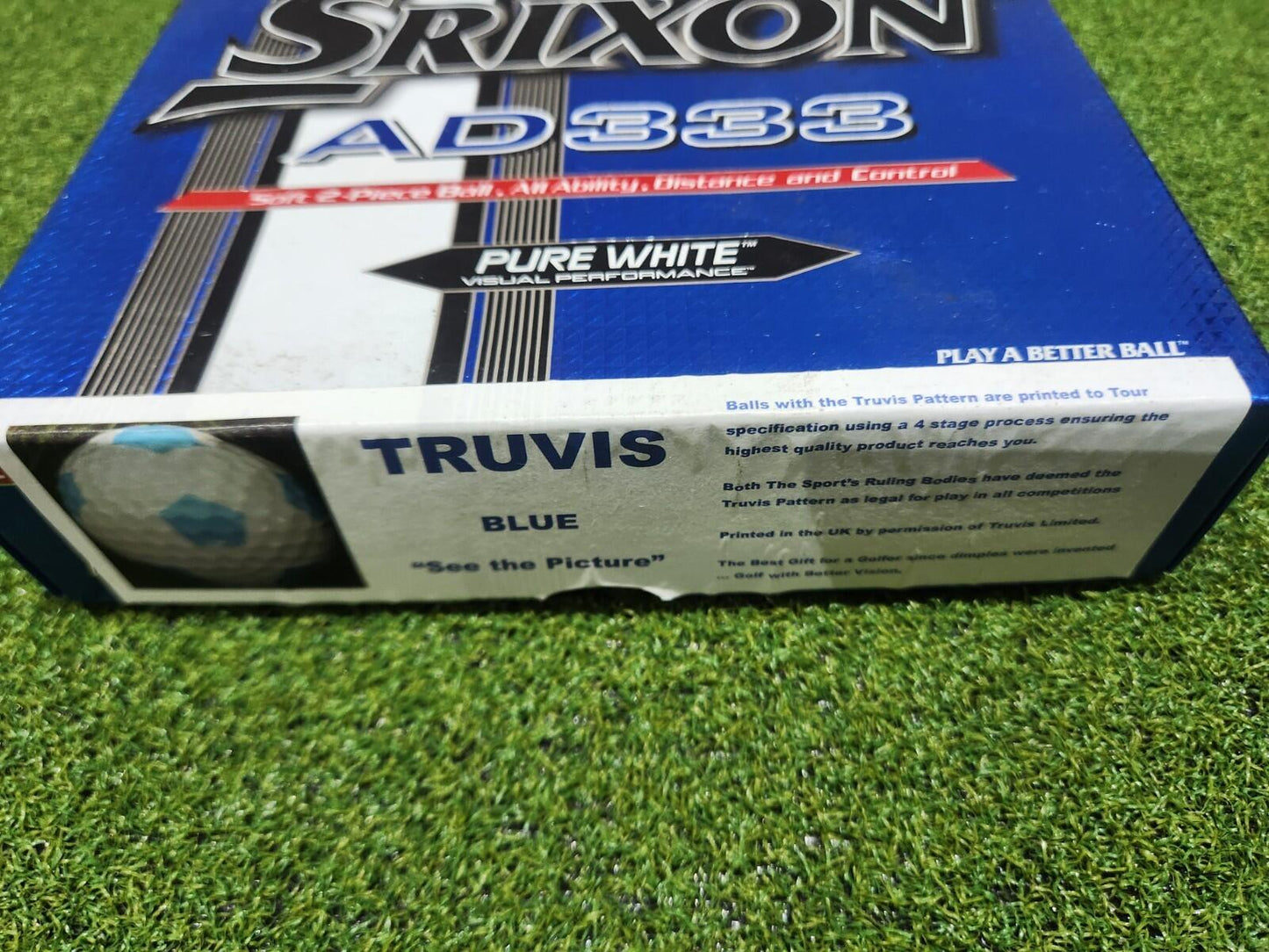 RARE Srixon AD333 TRUVIS - Blue/White - 12 Pack - Super Popular Ball