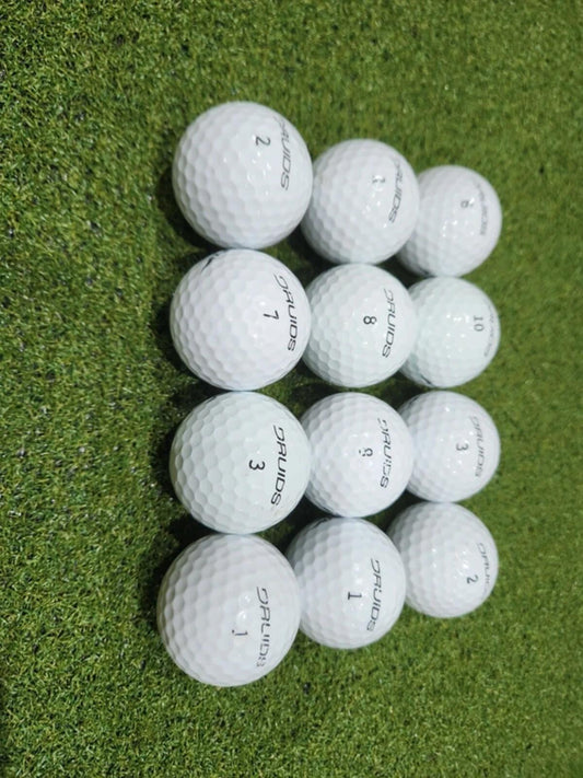 12 x A Grade Druids Tour XS 2nd Chance Golf Balls - White - Great Value