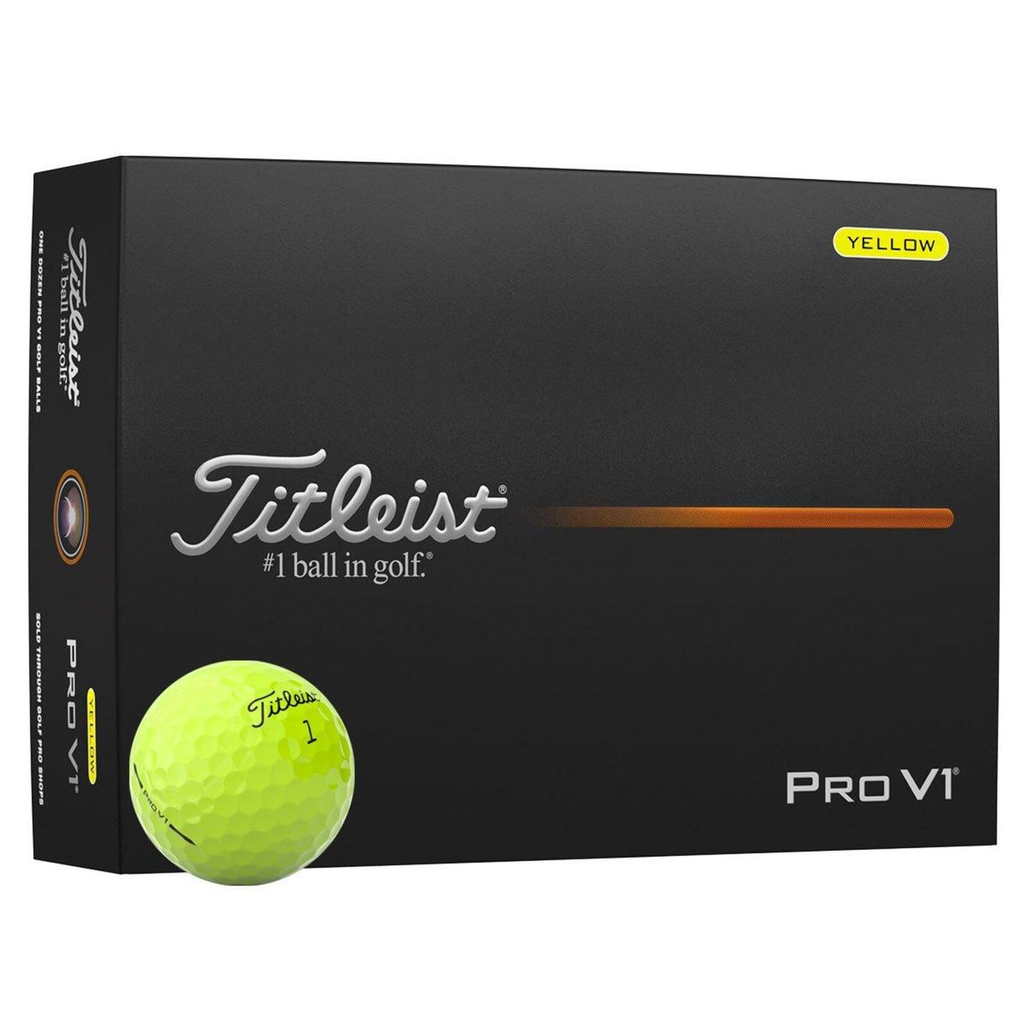 Titleist Pro V1 Golf Balls - New - 12 pack - Yellow