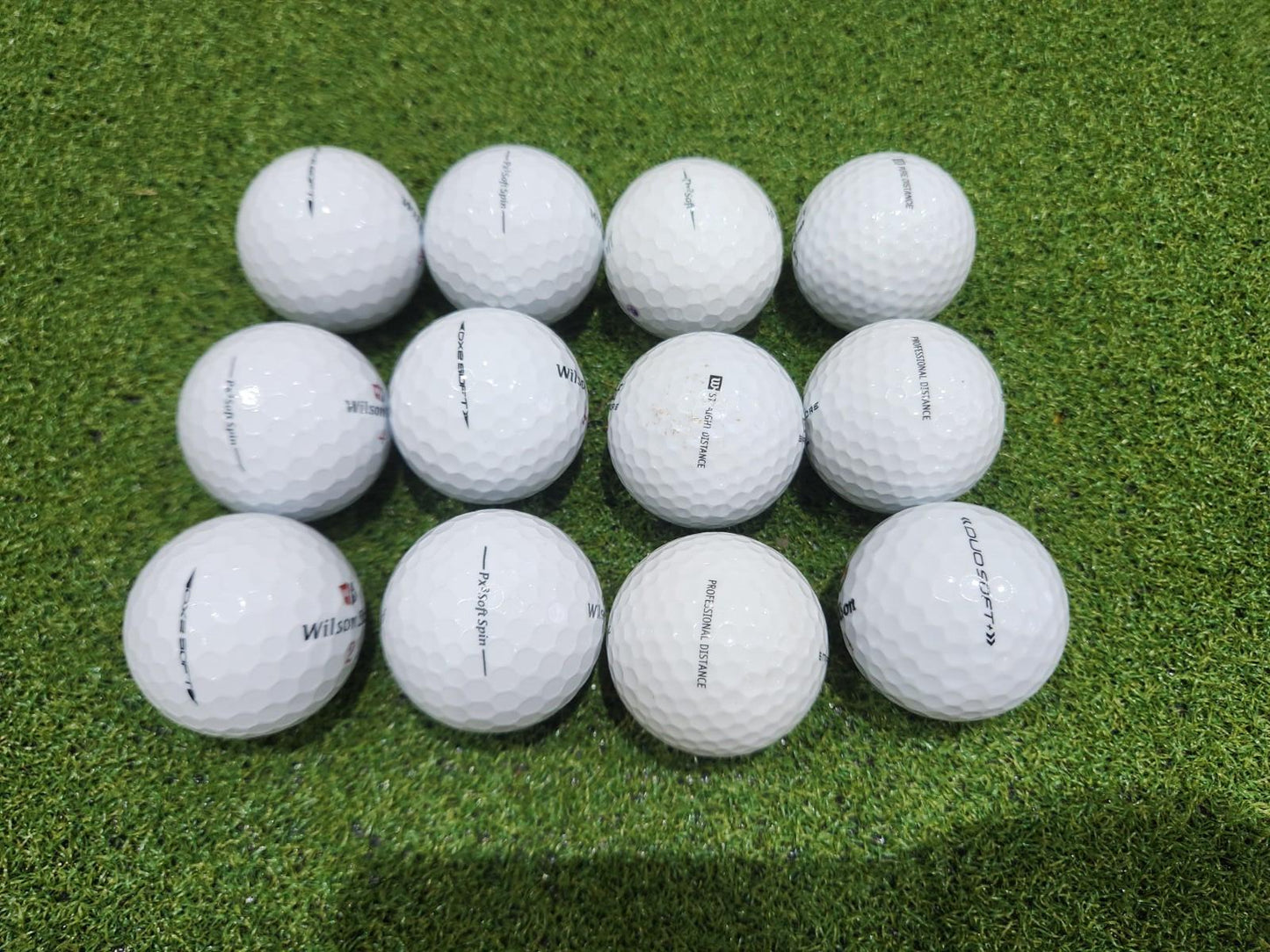 Mixed Wilson 2nd Chance Golf Balls - 12-pack - Grade A
