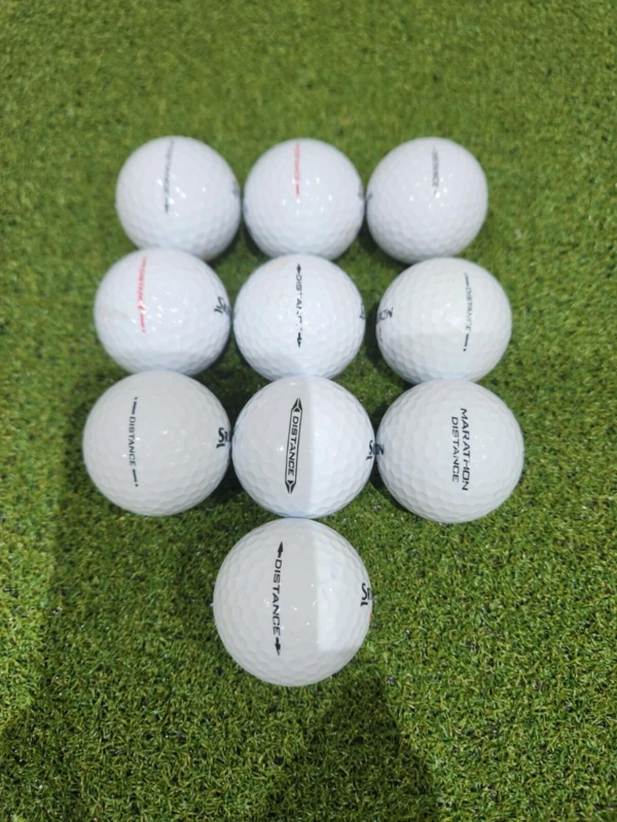 10 x Srixon Distance A/B Mix 2nd Chance Golf Balls - White - Great Value