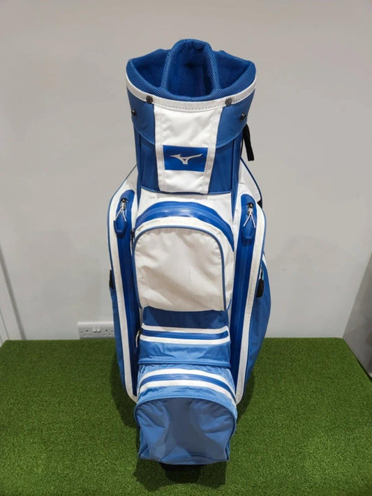 Mizuno BR-Dri Waterproof Golf Cart Bag - Blue/White - Very Good Condition