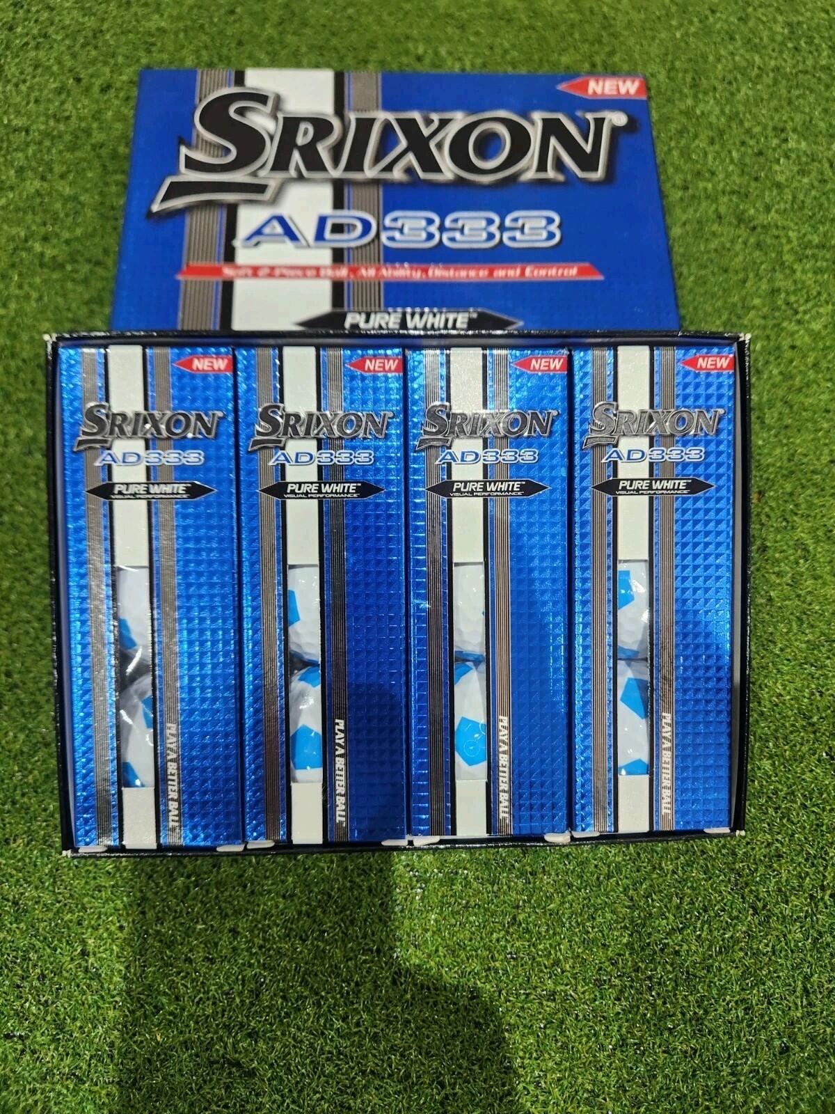 RARE Srixon AD333 TRUVIS - Blue/White - 12 Pack - Super Popular Ball