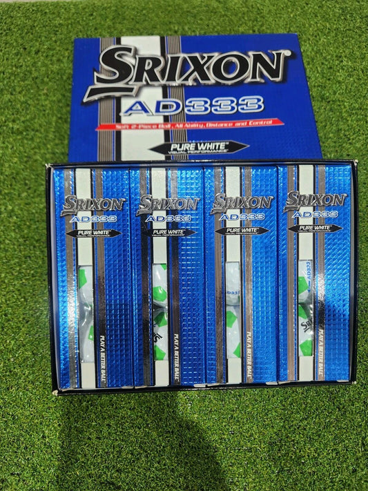 RARE Srixon AD333 TRUVIS - Green/White - 12 Pack - Super Popular Ball