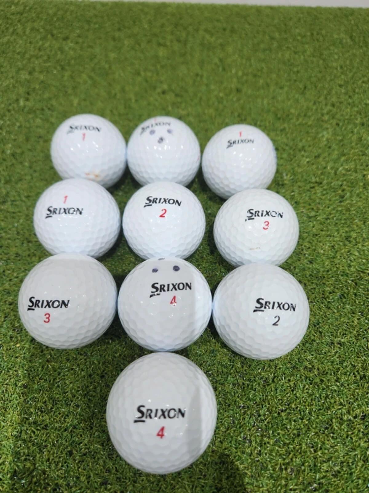 10 x Srixon Distance A/B Mix 2nd Chance Golf Balls - White - Great Value