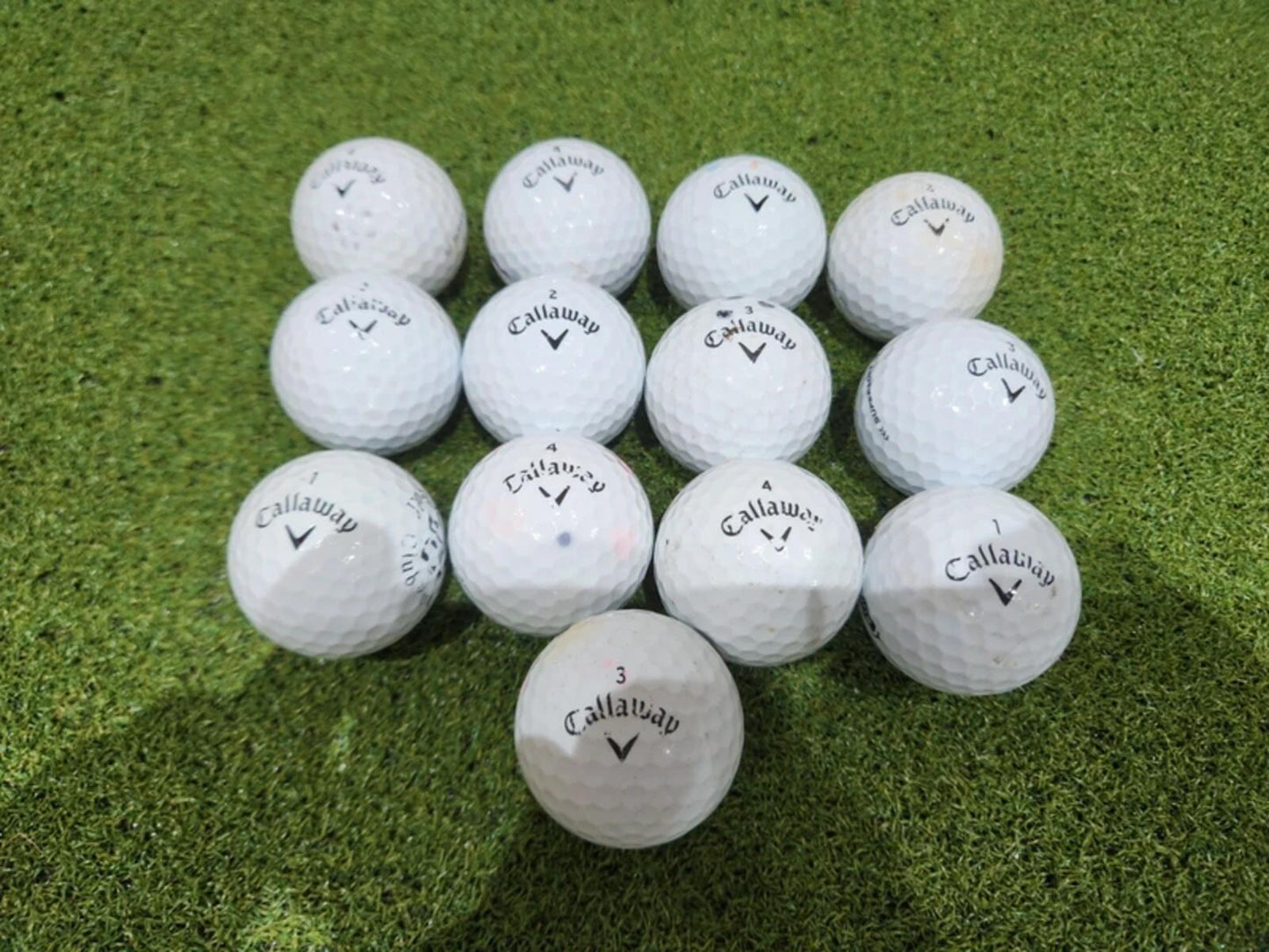 12 x Callaway SuperSoft B Grade 2nd Chance Golf Balls - Great Value