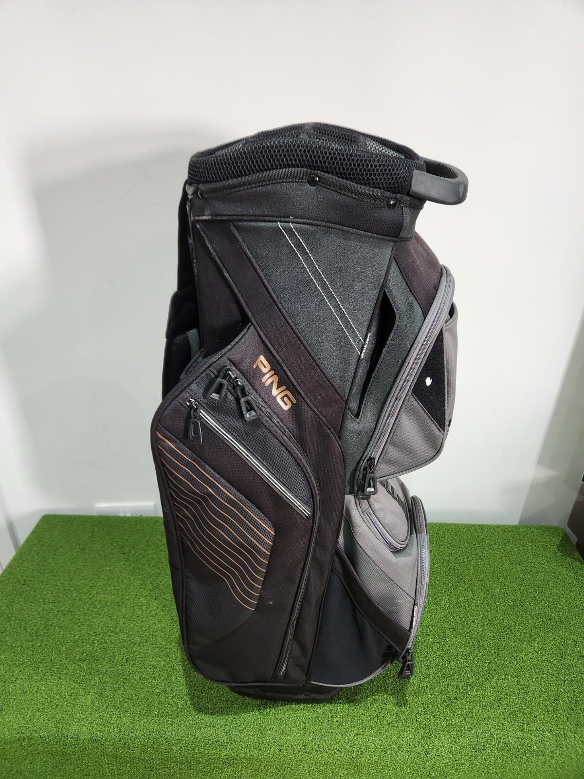 PING G400 Traverse Golf Cart Bag - Black / Gold - Includes Rainhood & Strap