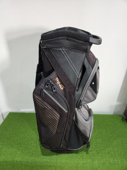 PING G400 Traverse Golf Cart Bag - Black / Gold - Includes Rainhood & Strap