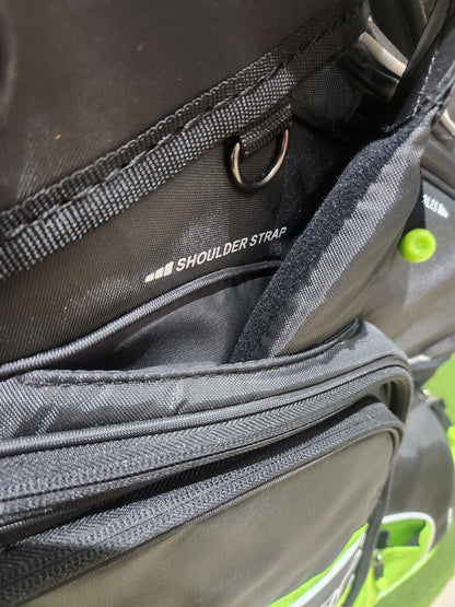 NEW Clicgear B3 Golf Cart Bag -Black/Lime - Packed With Features - FREE Towel