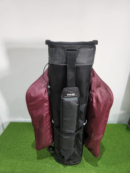 Ping Pioneer Monsoon Watetproof Golf Bag Cart - Burgundy/Black