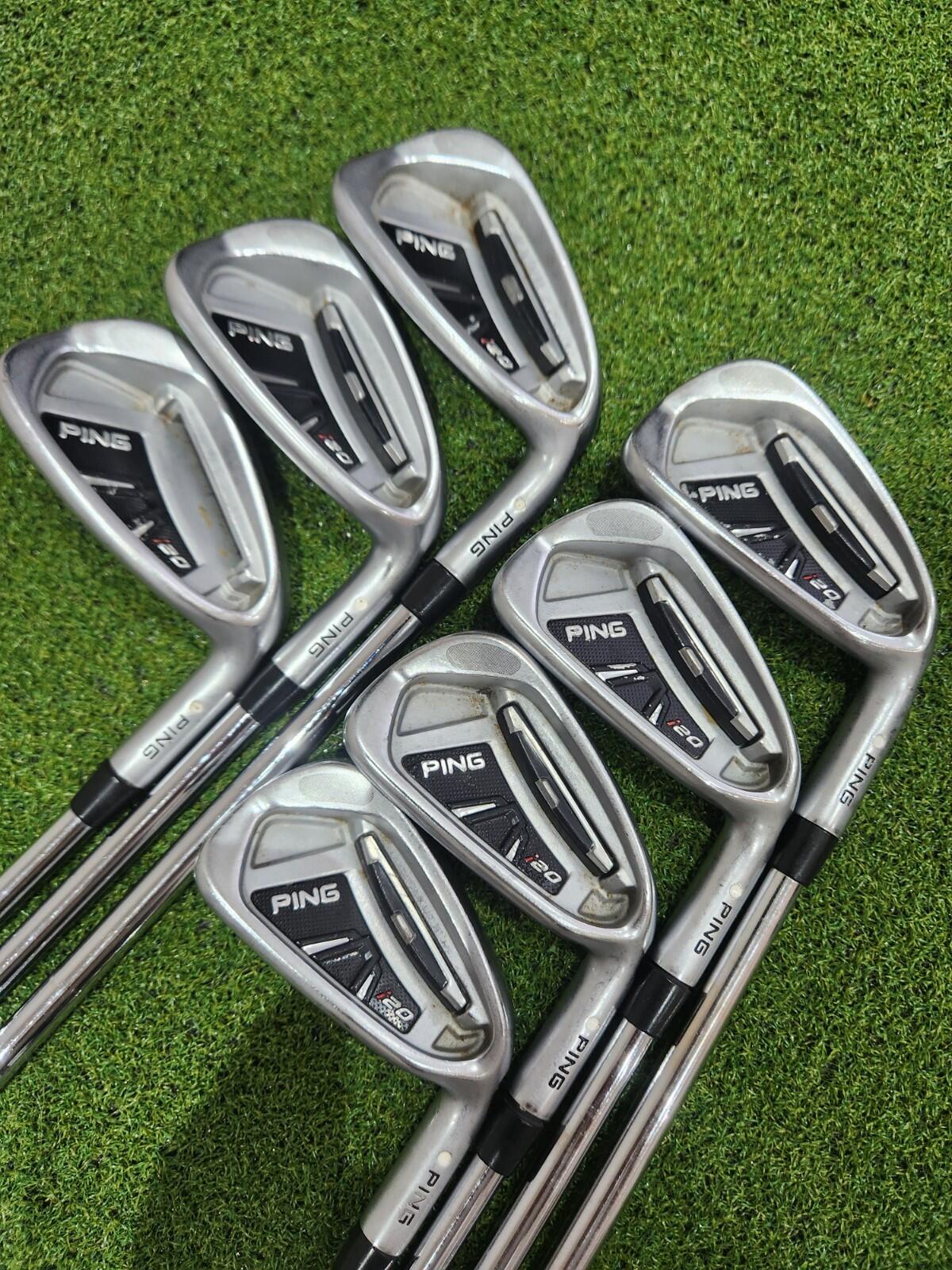 PING i20 Iron Set - 4-PW - Men's RH - White Dot - Stiff Flex