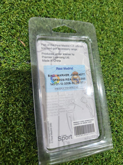 Real Madrid Official Golf Ball Marker - Club Logo - New In Packaging