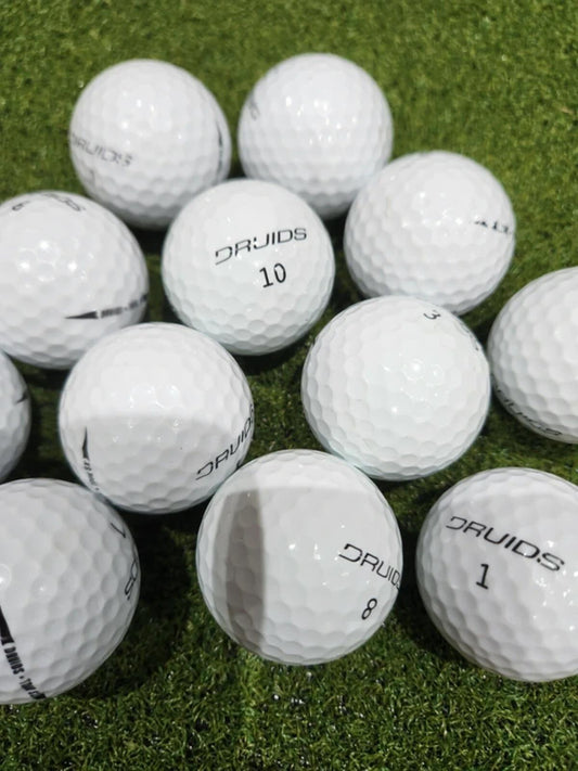 12 x A Grade Druids Tour XS 2nd Chance Golf Balls - White - Great Value