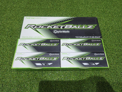TaylorMade ROCKETBALLZ Golf Balls - White - 12 Pack - INSANE VELOCITY - New