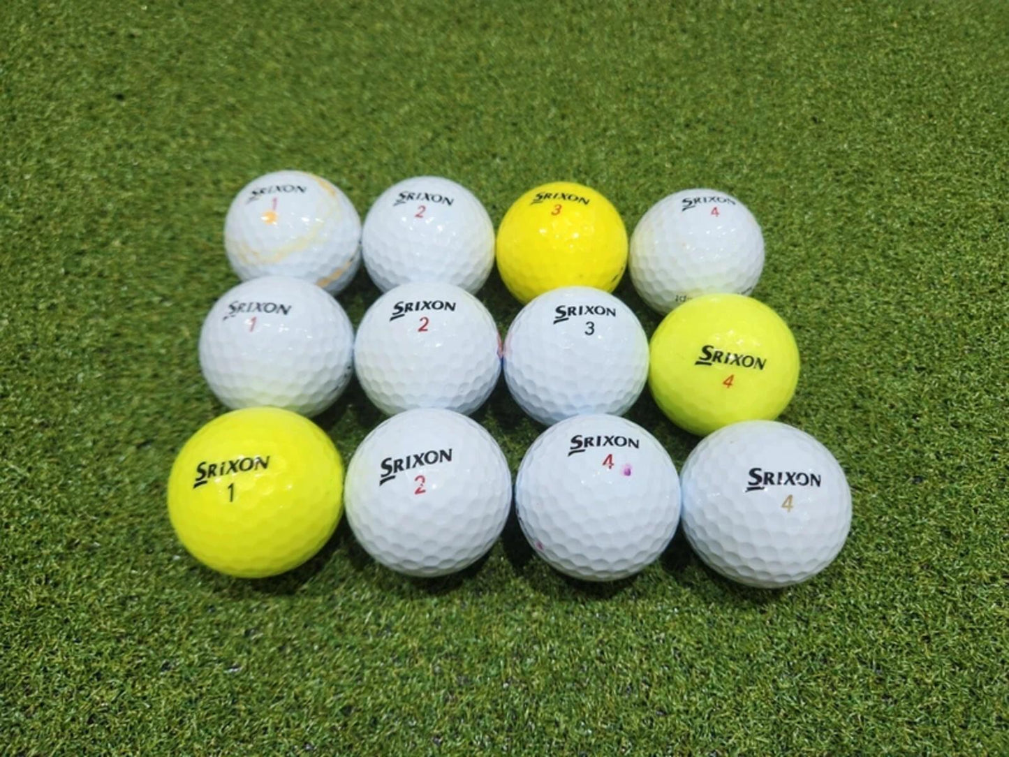12 x A Grade Srixon Z-Star 2nd Chance Golf Balls - Mixed Colours - Great Value