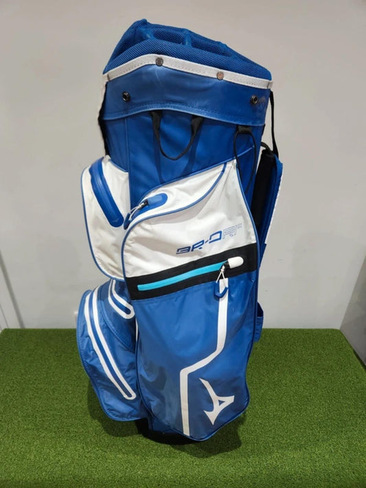 Mizuno BR-Dri Waterproof Golf Cart Bag - Blue/White - Very Good Condition