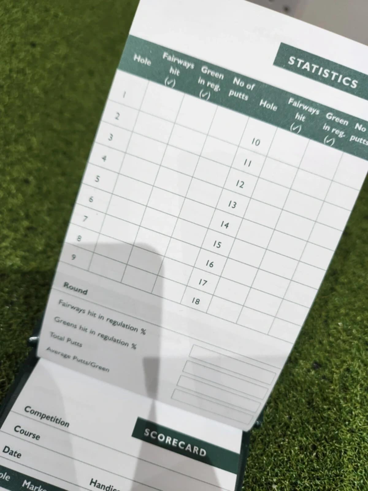Golf ScoreMaster Pocket Caddy - Stat Tracker