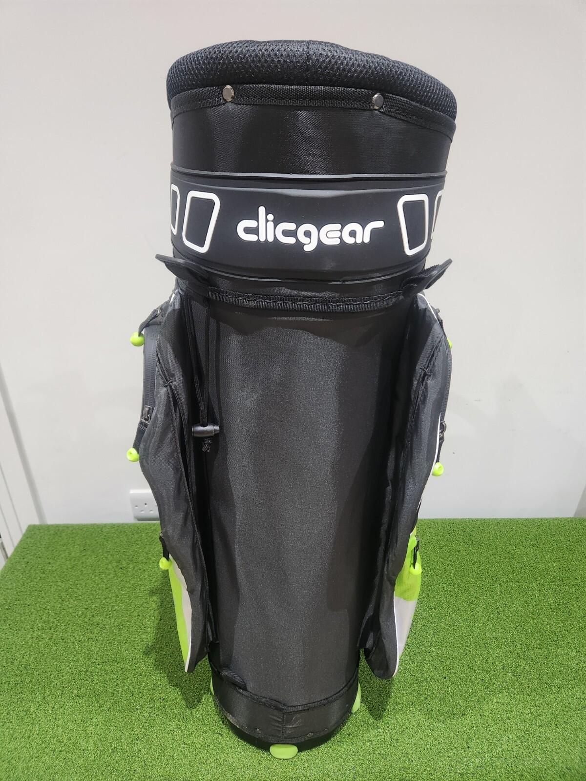 NEW Clicgear B3 Golf Cart Bag -Black/Lime - Packed With Features - FREE Towel