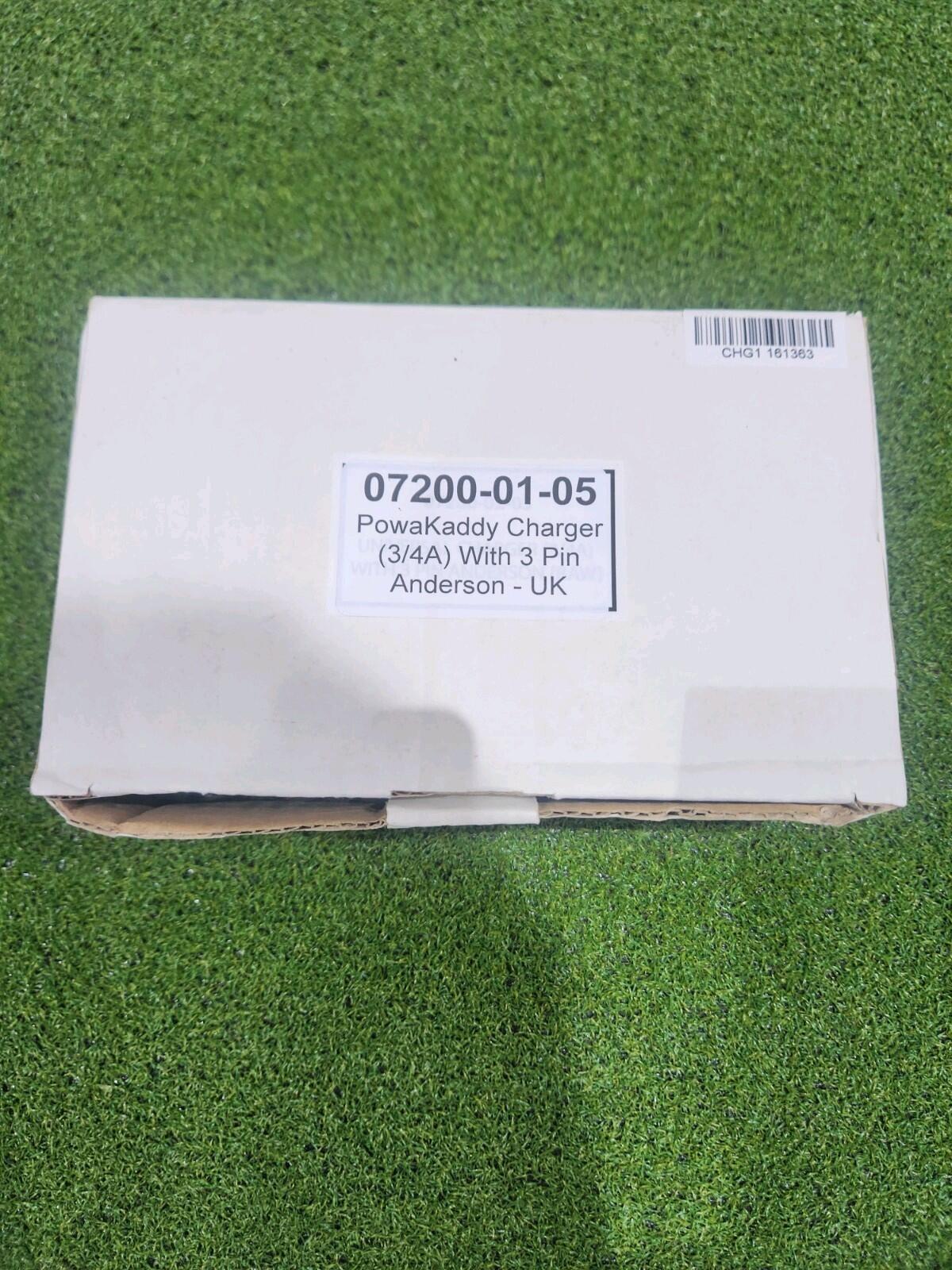 PowaKaddy Golf Trolley 3 Pin Battery Charger - UK - 3/4 Amp