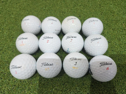 12 x Mixed Titleist Grade A/B 2nd Chance Golf Balls - White