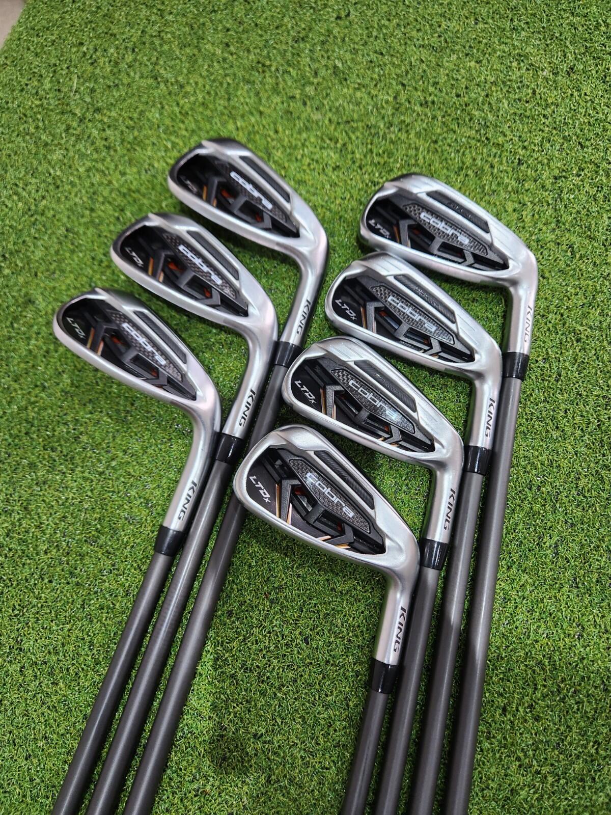 Cobra King LTDx Iron Set - 4-PW + SW - Men's RH - Regular Flex Graphite Shafts