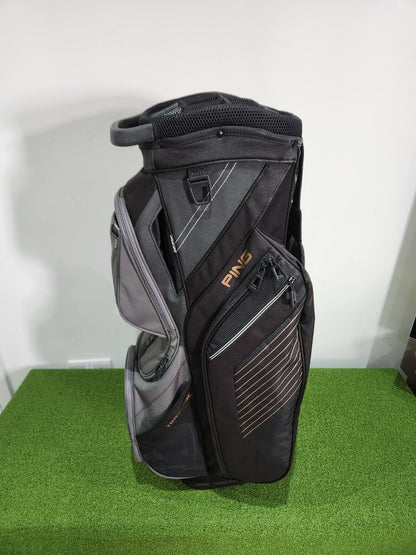 PING G400 Traverse Golf Cart Bag - Black / Gold - Includes Rainhood & Strap