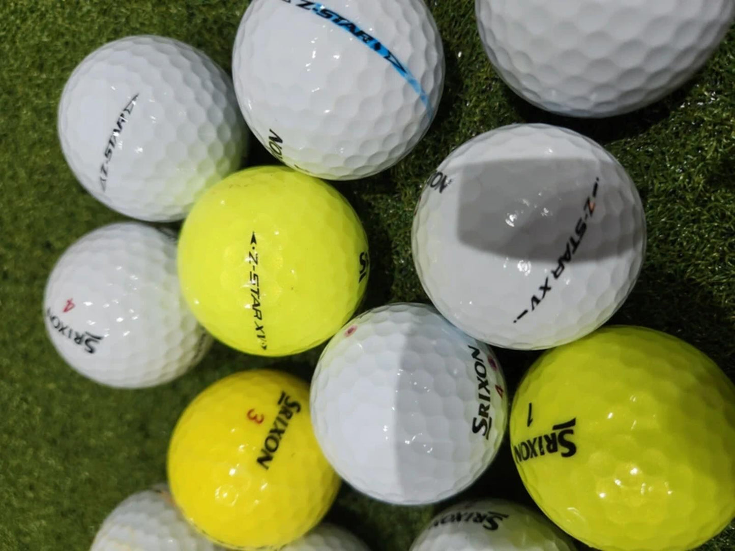 12 x A Grade Srixon Z-Star 2nd Chance Golf Balls - Mixed Colours - Great Value