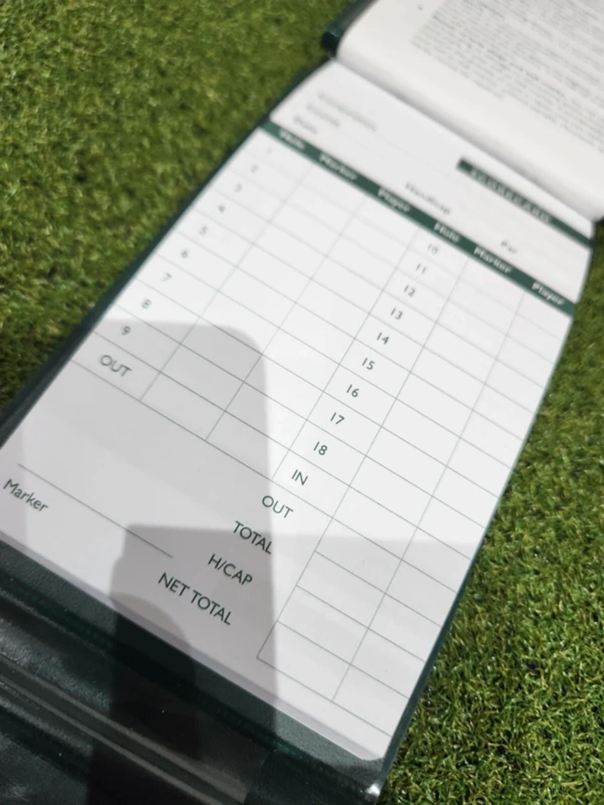 Golf ScoreMaster Pocket Caddy - Stat Tracker