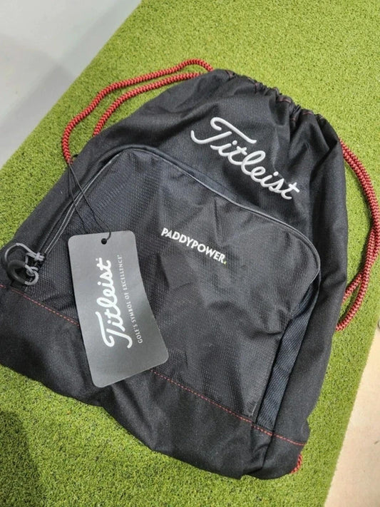 Titleist Essential Sack Pack Back Pack - Black/Red - Brand New with Tags
