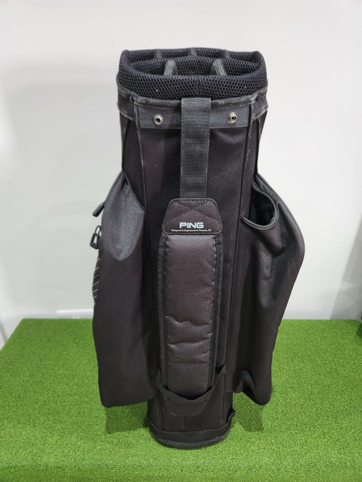 PING G400 Traverse Golf Cart Bag - Black / Gold - Includes Rainhood & Strap