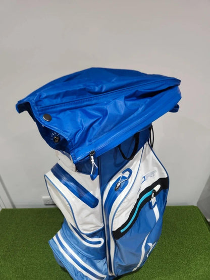 Mizuno BR-Dri Waterproof Golf Cart Bag - Blue/White - Very Good Condition