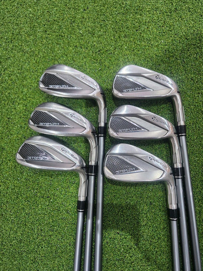 TaylorMade Stealth Irons - 6-PW + AW - Mens RH - Regular Flex Graphite Shafts