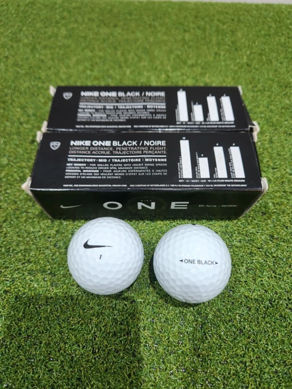 2 x 3-pack Nike One Black Golf Balls