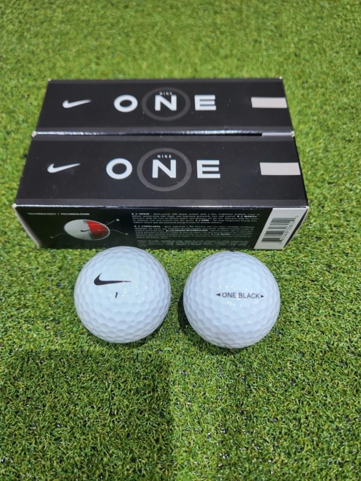 2 x 3-pack Nike One Black Golf Balls