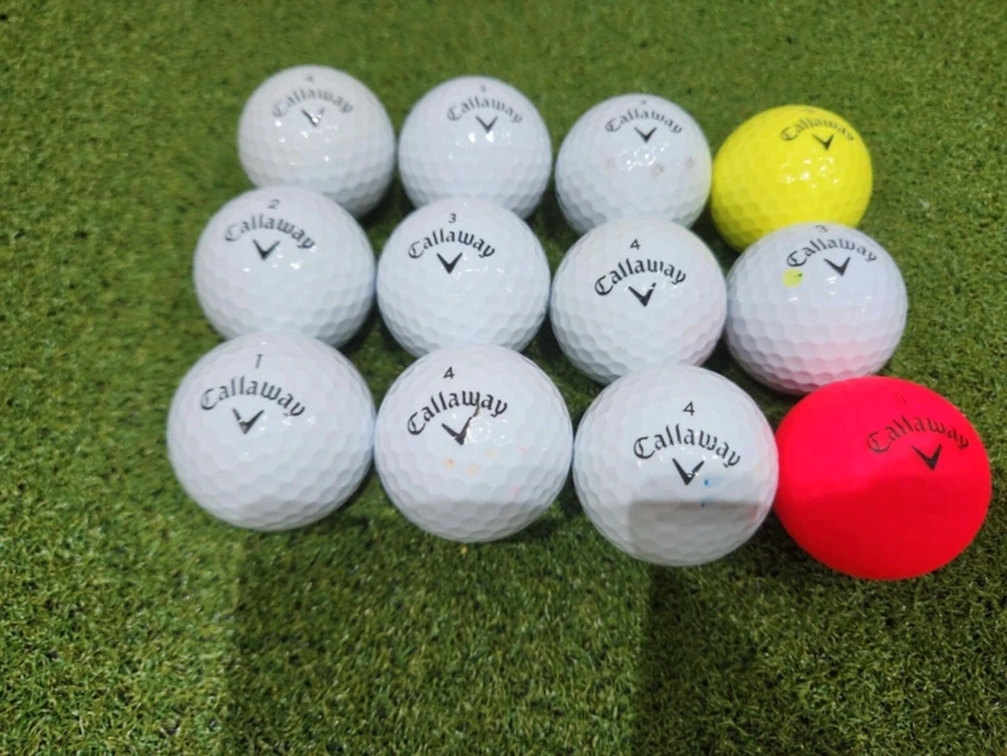 12 x Callaway SuperSoft Pearl/A Grade 2nd Chance Golf Balls - Great Value
