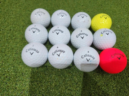 12 x Callaway SuperSoft Pearl/A Grade 2nd Chance Golf Balls - Great Value