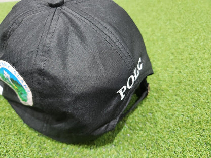 Ralph Lauren Polo Golf Cap - Metal Logo - Black - One Size Fits All - RARE