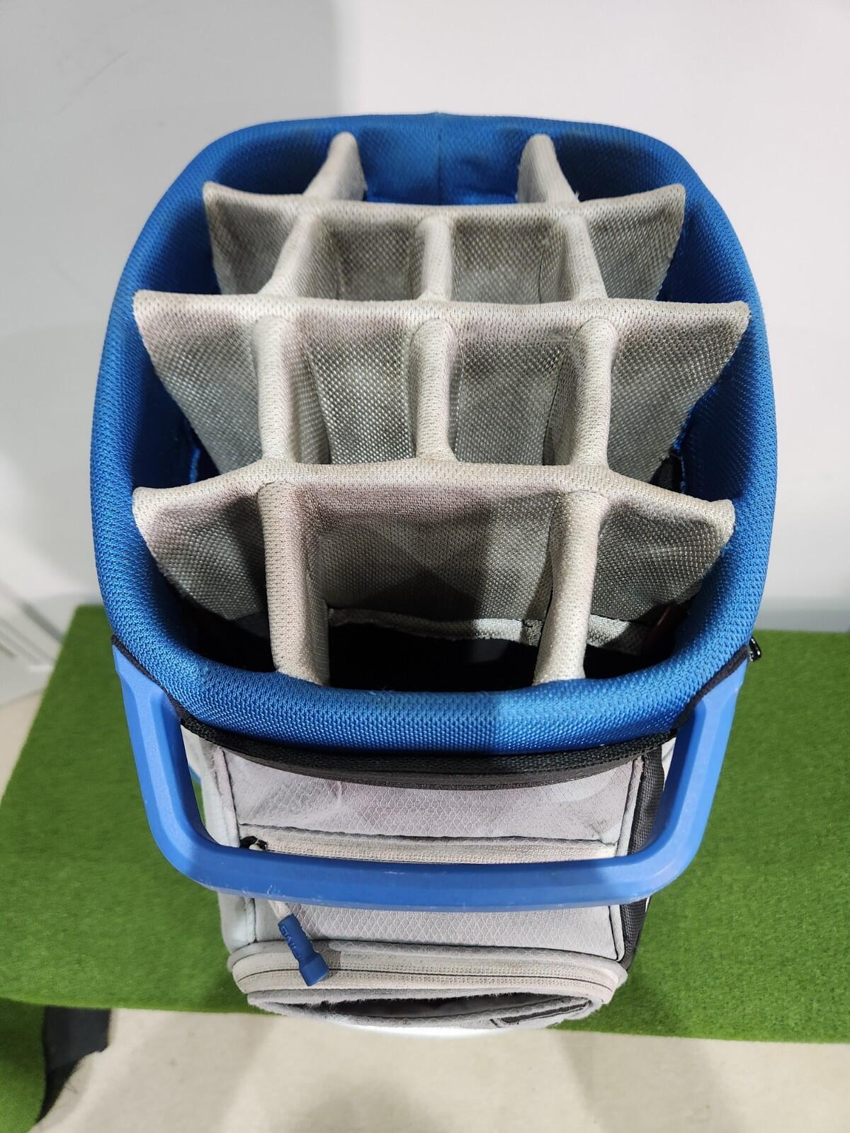 PING Traverse Golf Cart Bag - Blue / Grey / Black - Includes Rainhood & Strap