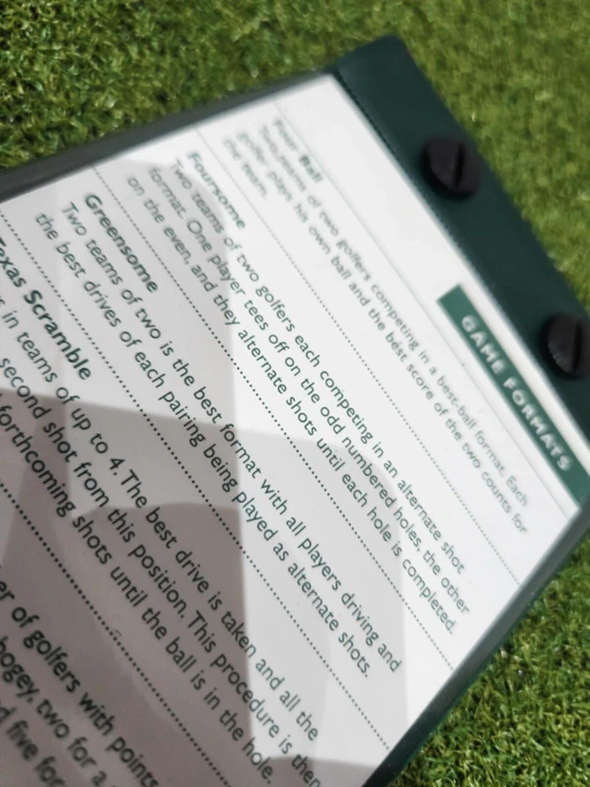 Golf ScoreMaster Pocket Caddy - Stat Tracker