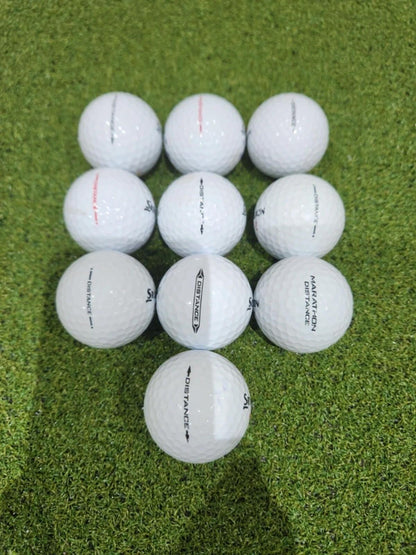 10 x Srixon Distance A/B Mix 2nd Chance Golf Balls - White - Great Value