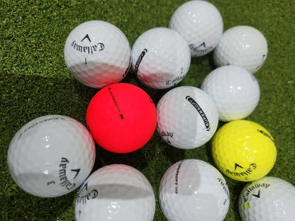 12 x Callaway SuperSoft Pearl/A Grade 2nd Chance Golf Balls - Great Value