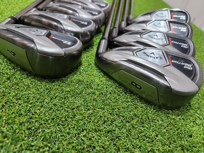 Callaway Big Bertha Irons - 4-PW+SW - Men's RH - Graphite Stiff Flex - New Grips