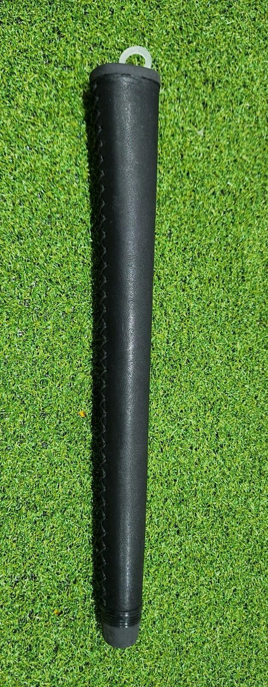 Iguana Golf Leather Putter Grip - Black - Standard - Reverse Stitching
