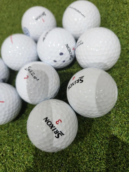 10 x Srixon Distance A/B Mix 2nd Chance Golf Balls - White - Great Value