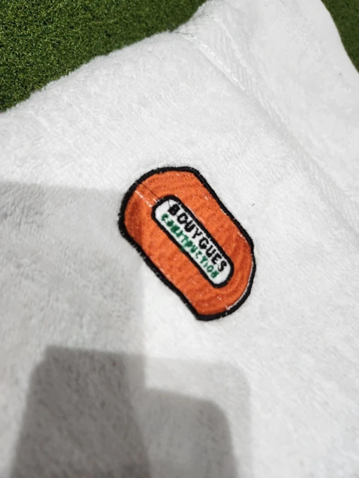 Bony Island Golf Club Golf Towel - White - Embroidered Logos