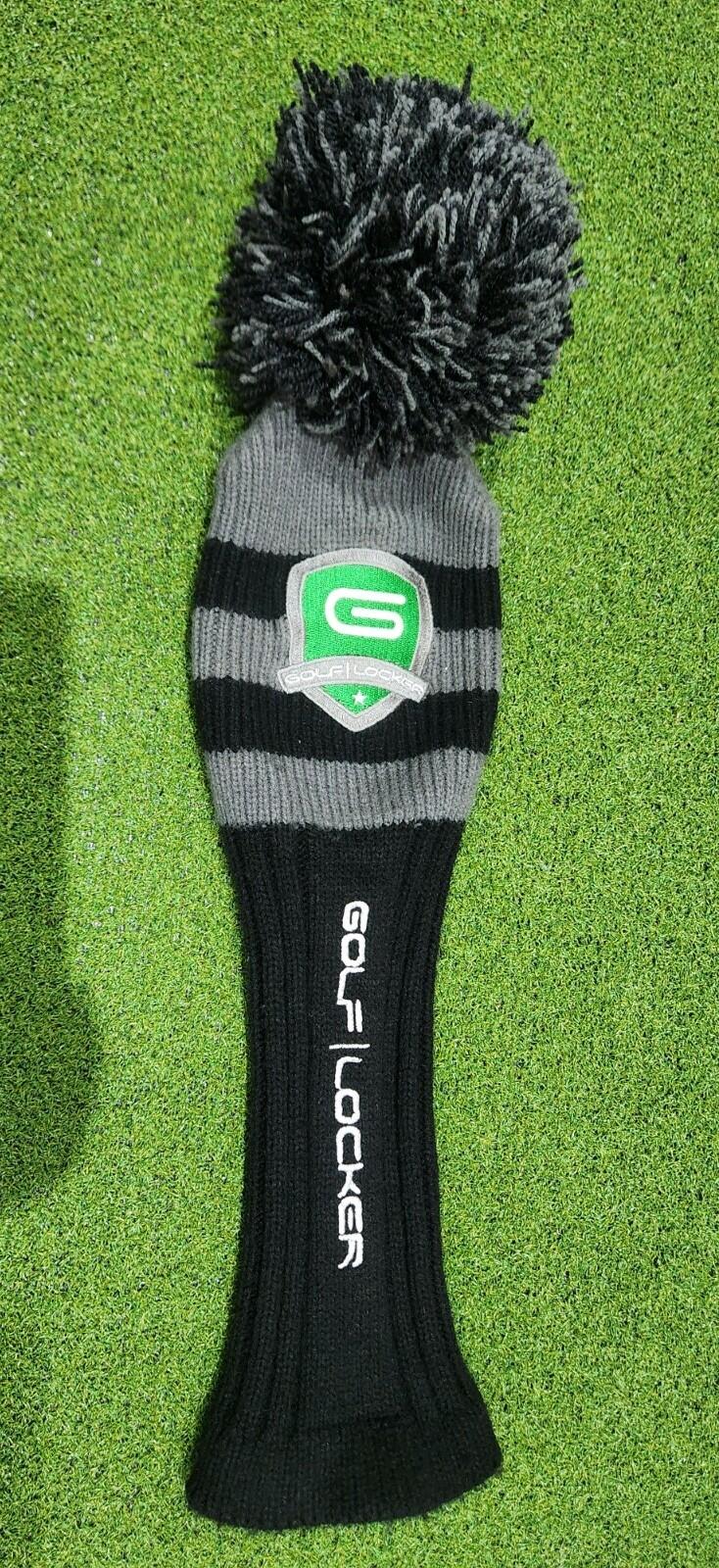 Golf Locker Pom Pom Golf Driver Headcover - Black/Grey