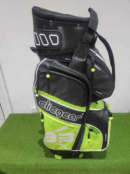 NEW Clicgear B3 Golf Cart Bag -Black/Lime - Packed With Features - FREE Towel