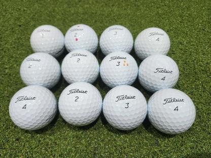 12 x Titleist Pro V1 Pearl Grade 2nd Chance Golf Balls - White - Great Value