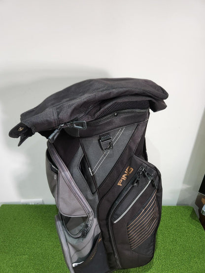 PING G400 Traverse Golf Cart Bag - Black / Gold - Includes Rainhood & Strap
